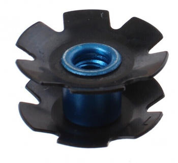 PRO Bikegear Pro sternmutter A Head 1 1 1/8 Zoll Aluminium schwarz/blau
