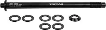 Topeak Zi:RAK Thru-Axle M12 x P1,0mm, schwarz