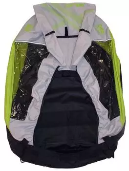 XLC Mono² Außenverkleidung Kinderanhänger silber/limone (3092009005)