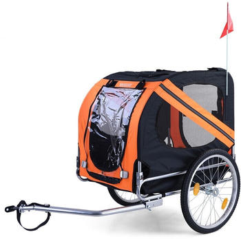 Ramroxx Hunde-Fahrradanhänger bis 40kg orange Ramroxx Hunde-Fahrradanhänger bis 40kg orange