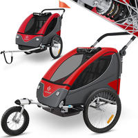 KESSER&reg; Kinderanh&auml;nger Fahrradanh&auml;nger 360&deg; Drehbar mit Federung 2in1