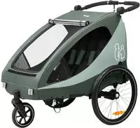 Hauck Fahrradkinderanh&auml;nger "2in1 Bike Trailer und Buggy Dryk Duo Plus, dark green"