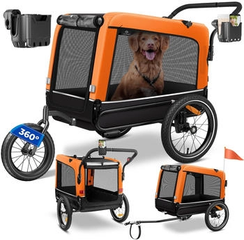 Kesser Boxer 3-in-1 Hundeanhänger orange Kesser Boxer 3-in-1 Hundeanhänger orange