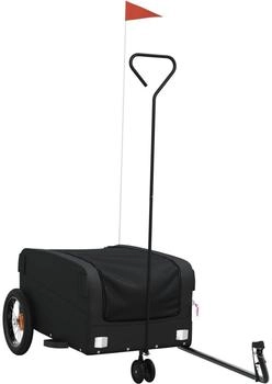 vidaXL Fahrradanhänger Schwarz 30 kg Eisen (94059)