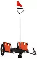 vidaXL Fahrradanh&auml;nger Orange Oxford-Gewebe und Eisen