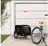 vidaXL Pet Bike Trailer Oxford Fabric and Iron 133 x 69 x 73,5 cm Black (94010)