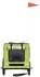 vidaXL Pet Bike Trailer Oxford Fabric and Iron 69 x 133,5 x 73,5 cm Green and Grey (93843)