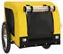 vidaXL Pet Bike Trailer Oxford Fabric and Iron 124 x 65 x 66 cm Yellow and Black (94001)
