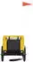 vidaXL Pet Bike Trailer Oxford Fabric and Iron 124 x 65 x 66 cm Yellow and Black (94001)