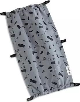 Croozer Kraams Einsitzer Fahrradanh&auml;nger Sonnenschutz blue patterned (122210522)