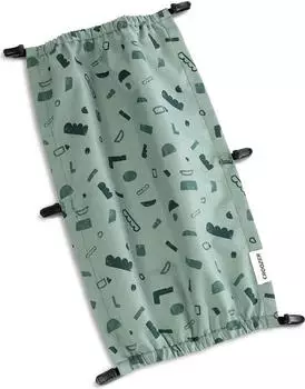 Croozer Kraams Einsitzer Fahrradanh&auml;nger Sonnenschutz green patterned (122210722)