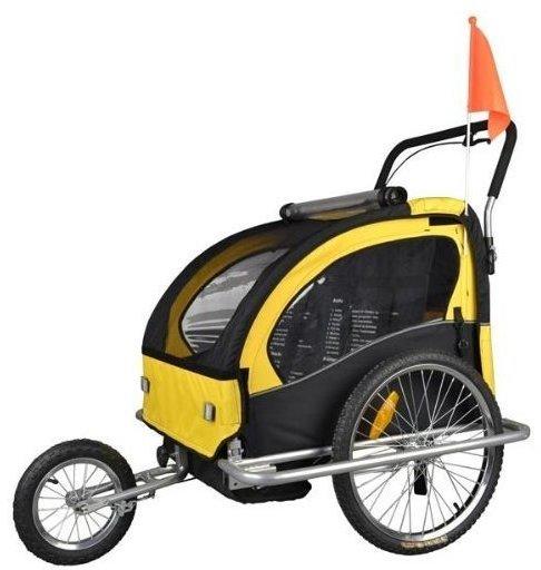 Tiggo Kinderfahrradanhänger Jogger 2-in-1 (502) gelb