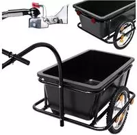 Monzana&reg; Fahrradanh&auml;nger Mit 90l Kunststoffwanne Inkl. Abdeckplane Kupplung -