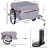 Homcom CargoTrailer grau