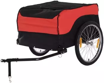 Homcom CargoTrailer rot/schwarz
