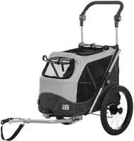 Trixie 12796, Trixie Fahrrad-Anh&auml;nger (Hund, Faltbar) (12796) Grau/Schwarz