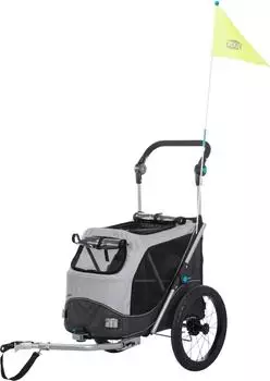 Trixie Fahrrad-Anh&auml;nger f&uuml;r Hunde grau L (12798)