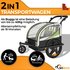 SAMAX 360° drehbarer Fahrradanhänger 2in1 (grün)