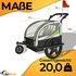SAMAX 360° drehbarer Fahrradanhänger 2in1 (grün)
