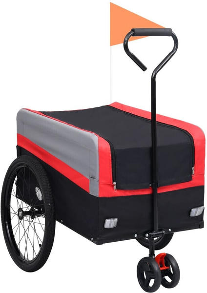 vidaXL Cargo Trailer XXL Red/Grey