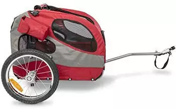 Petsafe Happy Ride Fahrradanhänger M rot-grau