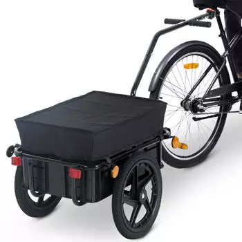HomCom Cargo Trailer Black 40 kg