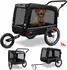 schwarz: Kesser Boxer 3-in-1 Hundeanhänger