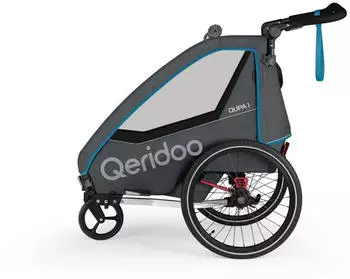Qeridoo Qupa1 Kinderfahrradanhänger 2023 blau Qeridoo Qupa1 Kinderfahrradanhänger 2023 blau