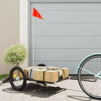 vidaXL Fahrradanh&auml;nger Schwarz 135x68x37 cm Eisen