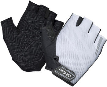 GripGrab Rouleur Padded Short Finger Gloves white