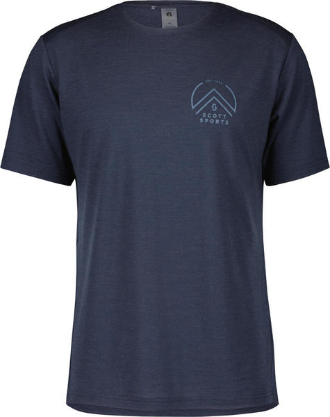 Scott Shirt M's Defined Merino Tech SS dark blue