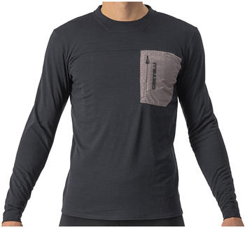 Castelli Unlimited Merino Long Sleeve light black/nickel gray