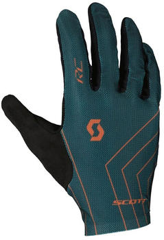 Scott Rc Team Long Gloves Men (289376-ArubaGreen/BrazeOrange-M) green