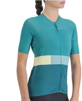 Sportful Snap Short Sleeve Woman Jersey S23 shade spruce/light green