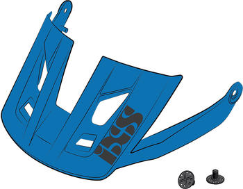 IXS Trigger AM Helmet Visor + Pins blue S/M