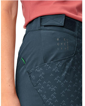 VAUDE Ledro Print With Chamois Shorts Women Blau