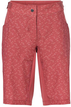 VAUDE Ledro Print With Chamois Shorts Women Rosa