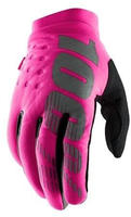 100% HDP-33307192, 100% Motocross Handschuhe 100% Brisker neon pink XXL