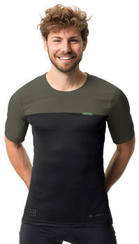 VAUDE Bike Kuro II Short Sleeve T-Shirt (Green/Black) Men