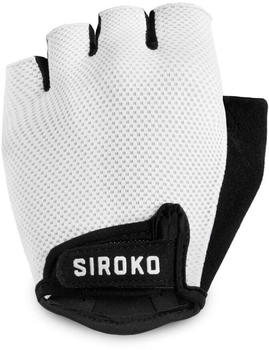 Siroko Aero Short Gloves Women (SRKACCGLOVESC1P02WHITE) beige/white