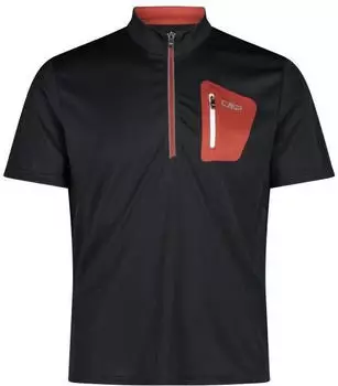 CMP Freebike T-Shirt with Zip Antracite/Rust