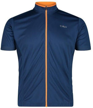 CMP Bike T-Shirt Jacquard Fullzip Bluesteel