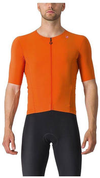 Castelli Premio Black Jersey orange rust