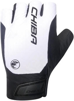 Chiba Pure Race II Fingerless Gloves white/black