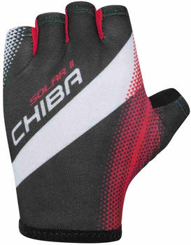 Chiba Solar II Fingerless Gloves black/red