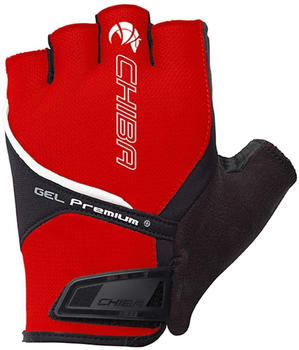 Chiba Gel Premium Fingerless Gloves red