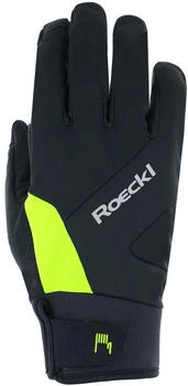Roeckl Reichenthal Jr Kinderhandschuhe schwarz neongelb