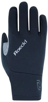 Roeckl Riegsee Winter Fahrrad Handschuhe lang schwarz grau