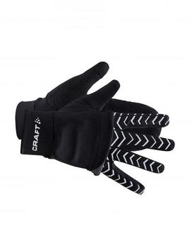 Craft Lumen Fleece Hybrid Handschuhe schwarz
