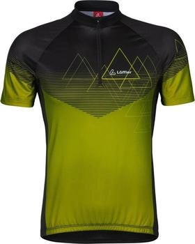 Löffler Trikot HR BIKE-JERSEY PEAKS MID schwarz lemon